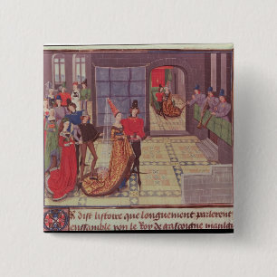 Bóton Quadrado 5.08cm O casamento de Renaud de Montauban e