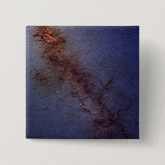Bóton Quadrado 5.08cm O centro de nossa galáxia Via Látea (Frente)