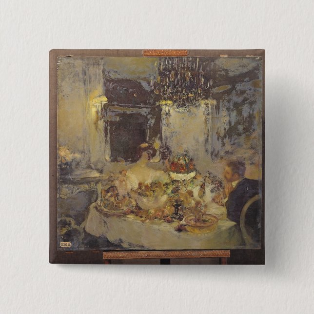 Bóton Quadrado 5.08cm O Champagne (Frente)