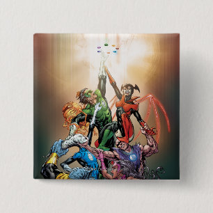 Bóton Quadrado 5.08cm O cobrir o mais preto da noite