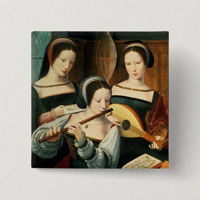 Bóton Quadrado 5.08cm O concerto (Frente)