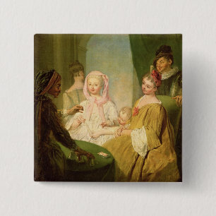 Bóton Quadrado 5.08cm O Conjuror, 1720-25