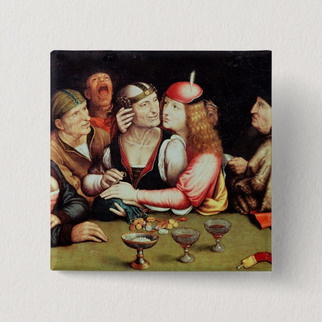 Bóton Quadrado 5.08cm O contrato de casamento 2 (Frente)