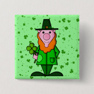 Bóton Quadrado 5.08cm O dia de St Patrick feliz