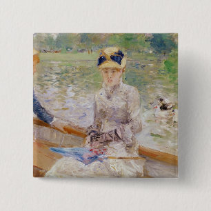 Bóton Quadrado 5.08cm O dia de verão, 1879