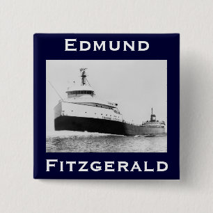 Bóton Quadrado 5.08cm O Edmund Fitzgerald