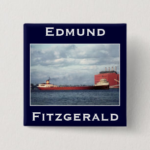 Bóton Quadrado 5.08cm O Edmund Fitzgerald