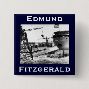 Bóton Quadrado 5.08cm O Edmund Fitzgerald