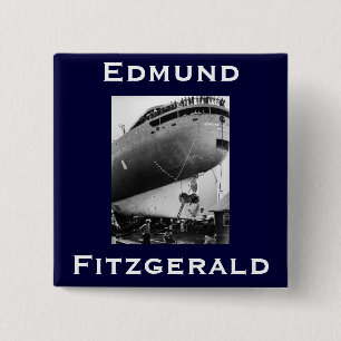 Bóton Quadrado 5.08cm O Edmund Fitzgerald