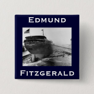 Bóton Quadrado 5.08cm O Edmund Fitzgerald