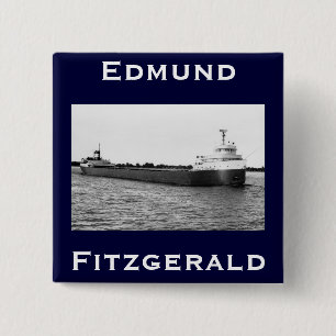 Bóton Quadrado 5.08cm O Edmund Fitzgerald