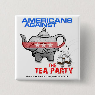 BÓTON QUADRADO 5.08CM O ELEFANTE DO TEA PARTY OBTEM ENSACADO!