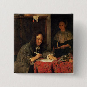 Bóton Quadrado 5.08cm O escritor