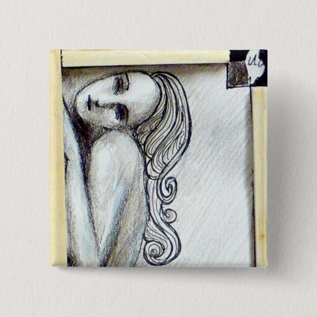 Bóton Quadrado 5.08cm O espaço vazio (Frente)