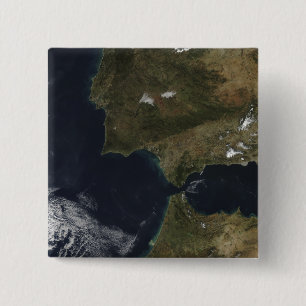 Bóton Quadrado 5.08cm O estreito de Gibraltar