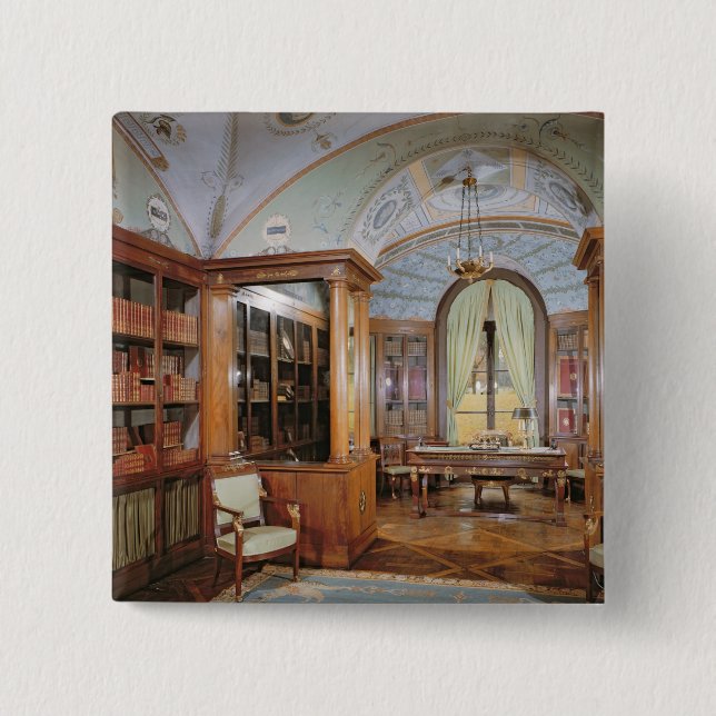 Bóton Quadrado 5.08cm O estudo de Napoleon Bonaparte, c.1800 (Frente)