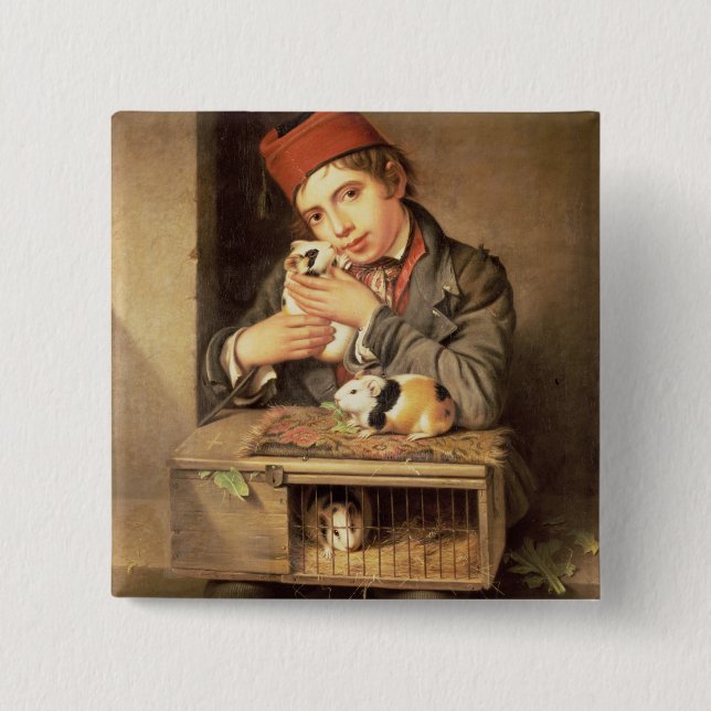 Bóton Quadrado 5.08cm O favorito (Frente)