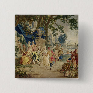 Bóton Quadrado 5.08cm O Fete da vila após D.Teniers