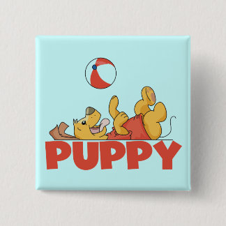 Bóton Quadrado 5.08cm O filhote de cachorro joga o camiseta e os present