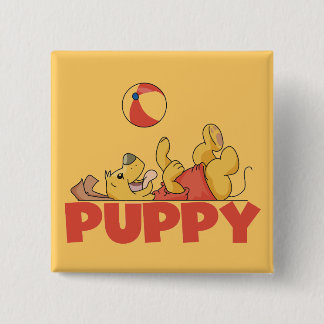 Bóton Quadrado 5.08cm O filhote de cachorro joga o camiseta e os present