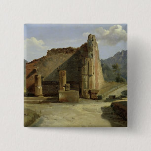 Bóton Quadrado 5.08cm O fórum de Pompeii