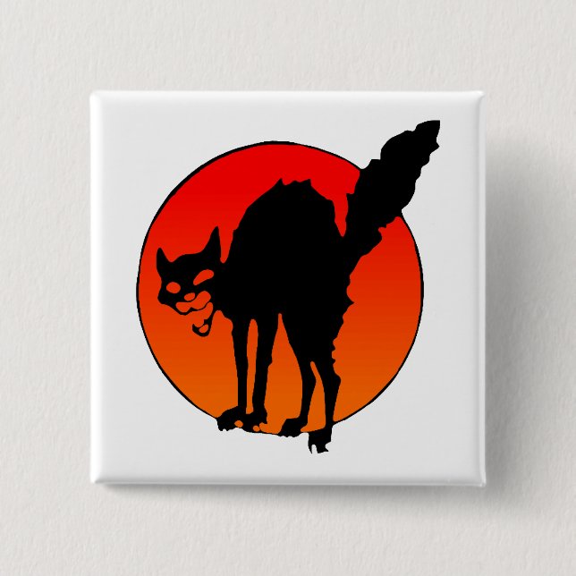 Bóton Quadrado 5.08cm O gato do sindicalista (Frente)