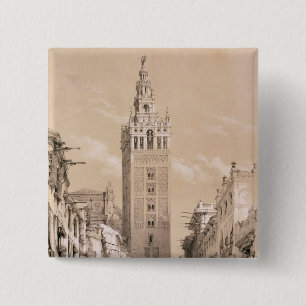 Bóton Quadrado 5.08cm O Giralda, Sevilha
