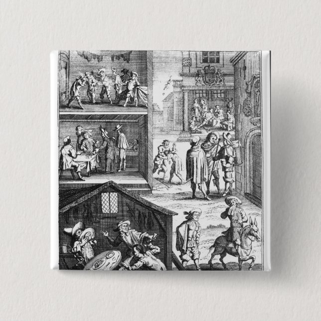 Bóton Quadrado 5.08cm O grande praga (Frente)