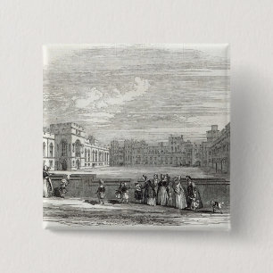 Bóton Quadrado 5.08cm O grande quadrilátero, castelo de Windsor