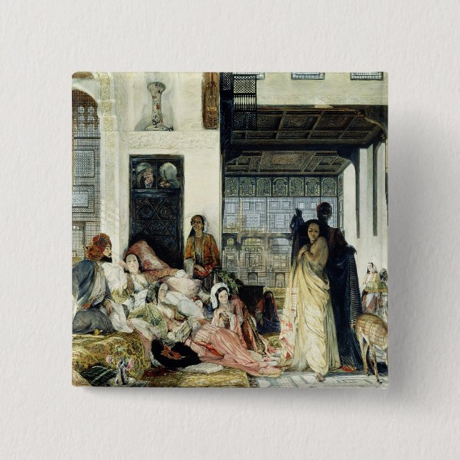 Bóton Quadrado 5.08cm O Harem (Frente)