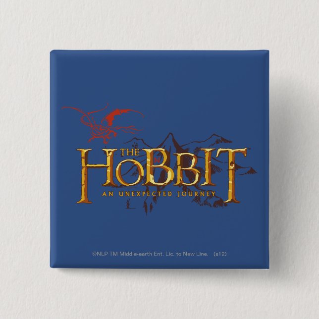 BÓTON QUADRADO 5.08CM O HOBBIT: UMA JORNADA INESPERADA™ (Frente)