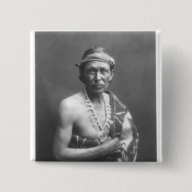 Bóton Quadrado 5.08cm O homem de medicina, c.1915 (Frente)