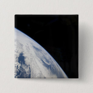 Bóton Quadrado 5.08cm O horizonte e a obscuridade da terra do espaço