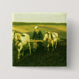 Bóton Quadrado 5.08cm O lev Nikolaevich Tolstoy do escritor