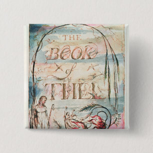 Bóton Quadrado 5.08cm O livro de Thel; Frontispício, 1789