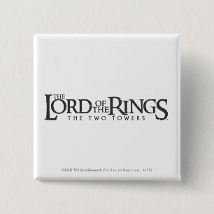 Bóton Quadrado 5.08cm O logotipo horizontal LORD OF RINGS