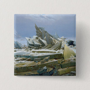 Bóton Quadrado 5.08cm O Mar Polar, 1824