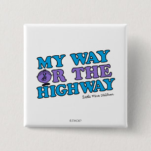 Bóton Quadrado 5.08cm O Meu Caminho Ou A Estrada