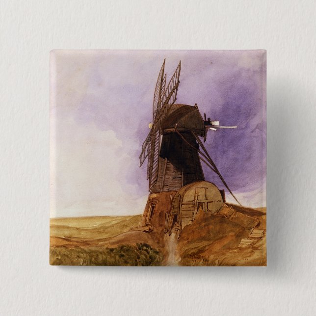 Bóton Quadrado 5.08cm O moinho (Frente)