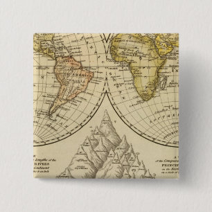 Bóton Quadrado 5.08cm O Mundo