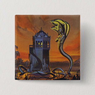 Bóton Quadrado 5.08cm O Naga-Rei (litho da cor)