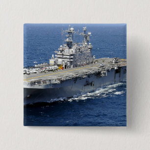 Bóton Quadrado 5.08cm O navio de assalto anfíbio USS Peleliu