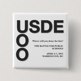 Bóton Quadrado 5.08cm O oficial ocupa o botão 2,0 quadrado