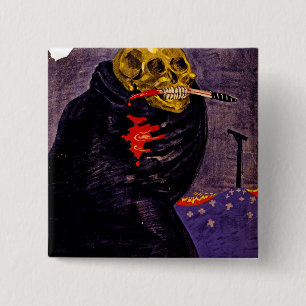 Bóton Quadrado 5.08cm O perigo do Bolshevism