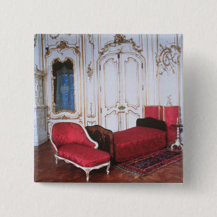 Bóton Quadrado 5.08cm O quarto de Elizabeth de Baviera