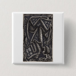 Bóton Quadrado 5.08cm O que ele pode saber... do coração?