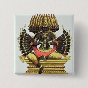 Bóton Quadrado 5.08cm O Ravana gigante (litho da cor)