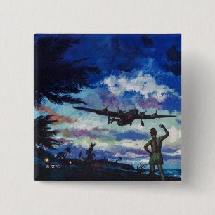 Bóton Quadrado 5.08cm O retorno do guerreiro