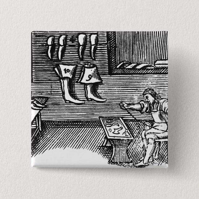 Bóton Quadrado 5.08cm O sapateiro (Frente)