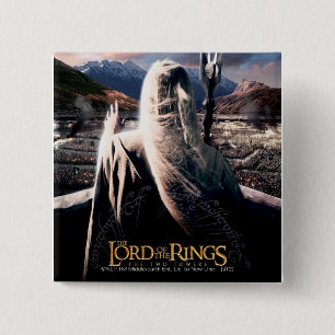 Bóton Quadrado 5.08cm O SENHOR DOS ANÉIS: TT SARUMAN™ Movie Poster